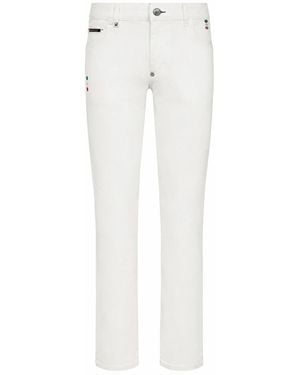 Philipp Plein Slim-Fit Jeans - Blanco