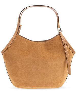 Kate Spade Tassen ,Leer Deco Tulip Suede Bag - Bruin