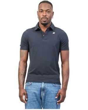 K-Way Polo Vincelle Light Stretch Jersey - Blauw