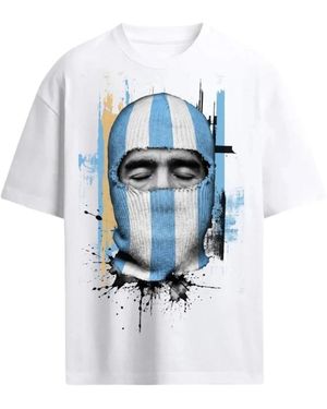 ih nom uh nit Tops ,Wit ,Katoen T-Shirts - Blauw
