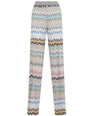 Missoni Wijde Pijpen Broek - Meerkleurig