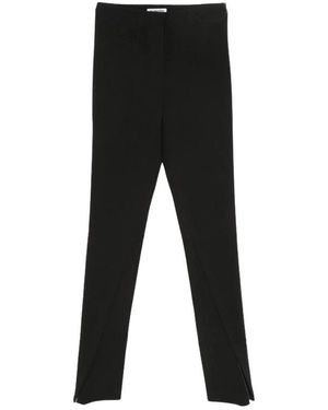 LA PISCINE Slim-Fit Trousers - Black