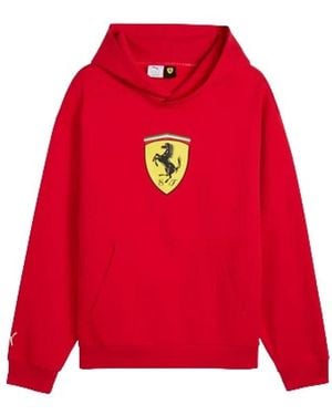 PUMA Ferrari Coloured Shield Hoodie - Rot