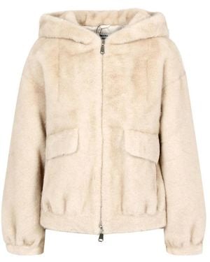 Betta Corradi Faux Fur & Shearling Jackets - Neutro