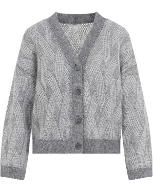 Peserico Alpaca, Wol En Mohair Vest - Grijs