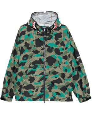 A Bathing Ape Jassen ,Groen ,Hooded Zip Jacket
