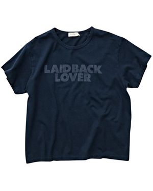 Second/Layer Tops ,Blauw ,Katoen Laidback Lover T-Shirt