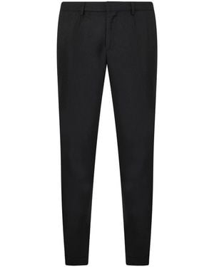 Moorer Slim-Fit Trousers - Black