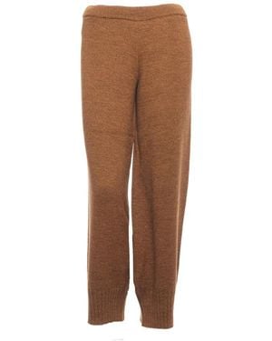 Akep Wide Trousers - Marrón