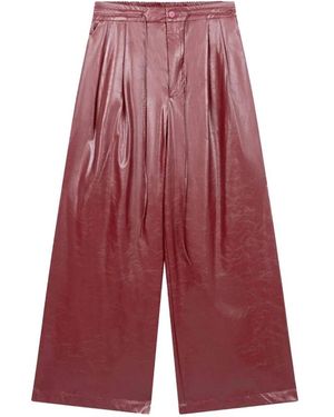 Refined Department Bibi Woven Pu Pants - Rood
