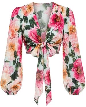 Dolce & Gabbana Overhemden ,Veelkleurig ,Blouses - Meerkleurig