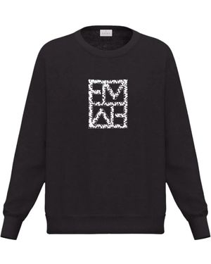 Marella Hoodies & Sweatvesten ,Zwart ,Katoen Emmarmony Sweatshirt - Blauw