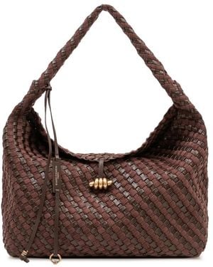 Gianni Chiarini Tassen ,Bruin ,Leer Aurelie Borsa