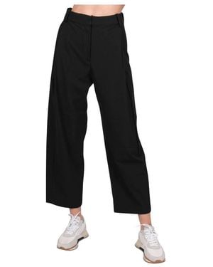 Elvine Cropped Trousers - Negro
