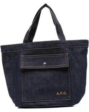 A.P.C. Shopping Bags - Blue