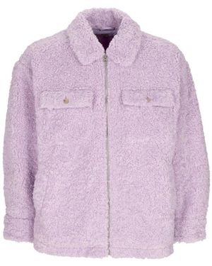 Obey Faux Fur & Shearling Jackets - Purple