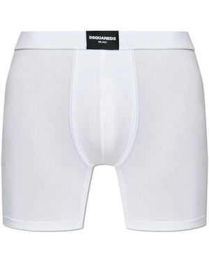 DSquared² Boxershorts Met Logopatch - Wit