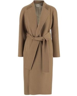 KHAITE Belted Coats - Bruin