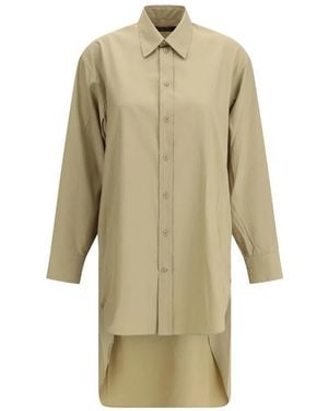 Phoebe Philo Asymmetrisches Langarmhemd - Natur
