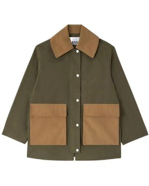 Ganni Light Jackets - Green