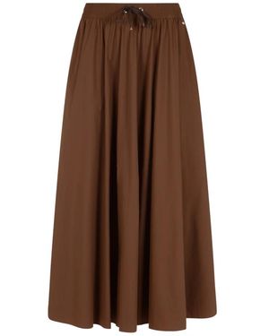 Herno Midi Skirts - Marrón