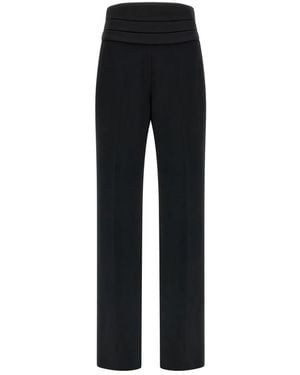 Ermanno Scervino Straight Trousers - Black