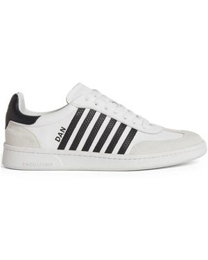 DSquared² Leder sneakers schwarz/weiß aw24 - Mehrfarbig