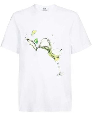 MSGM T-Shirts - Wit