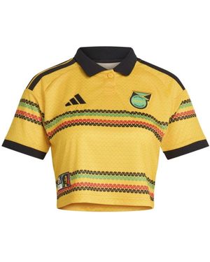 adidas Jamaica 26 X Bob Marley Home Cropped Jersey - Geel