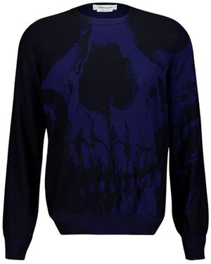 McQueen Round-Neck Knitwear - Blue