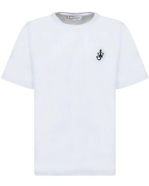 JW Anderson Anker logo weißes t-shirt