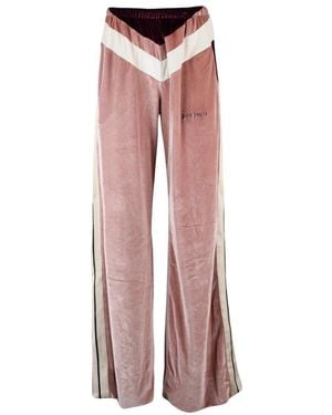 Palm Angels Wijde Velours Broek - Roze