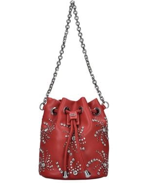 La Carrie Bucket Bags - Red
