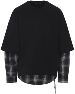 MASTERMIND WORLD Zwarte Sweatshirt Aw25 Stijlvol Ontwerp