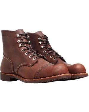 Red Wing Lace-Up Boots - Brown
