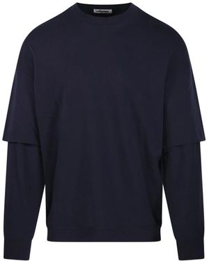 DARKPARK Tops ,Blauw ,Katoen Troy Double Sleeve T-Shirt