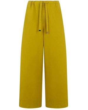 Max Mara Wide Trousers - Yellow