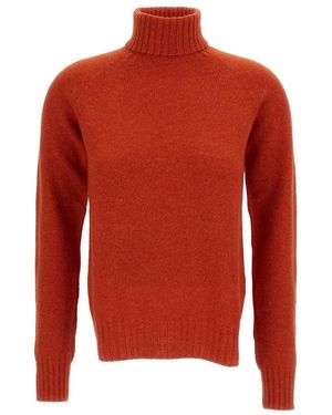 Drumohr Rollkragenpullover - Rot