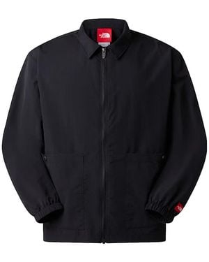 The North Face Jassen ,Zwart ,Nylon Box Nylon Shirt Met Lange Mouwen - Blauw
