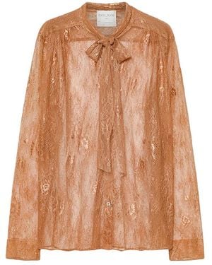 forte_forte Overhemden ,Bruin ,Blouses