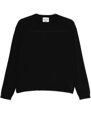 Semicouture Round-Neck Knitwear - Nero