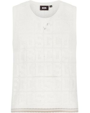 Gcds Sleeveless Tops - White