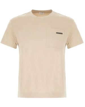 Brunello Cucinelli T-Shirts - Natural
