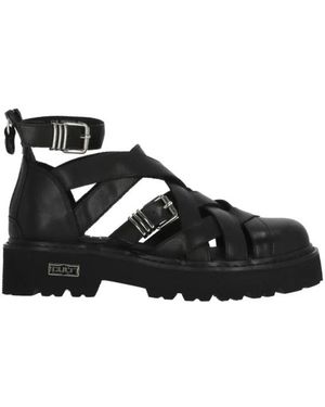 Cult Schoenen ,Zwart ,Flat Sandalen