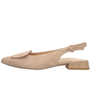 Paul Green Schoenen ,Suède Slingbacks 6090 - Naturel