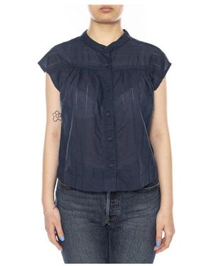 Wrangler Overhemden ,Blauw ,Katoen Blouses