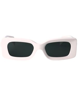 Versace Ve4474U Rechthoekige Zonnebril - Wit