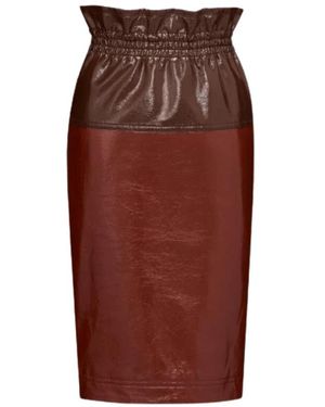 Saint Laurent Midi Skirts - Brown