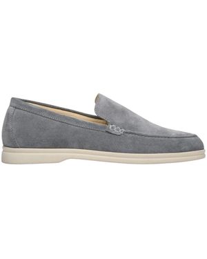 ESTRO Graue Velours-Loafer - Blau