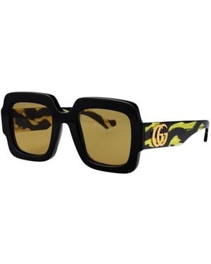 Gucci Oversized Square Sonnenbrille - Grün